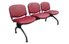 Banqueta Iso, Pata Sigma, Tapizada 2, 3, 4, 5 y 6 Cuerpos