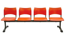 Banqueta Spring, Pata Splizt, Polipropileno 2, 3, 4, 5 y 6 Cuerpos
