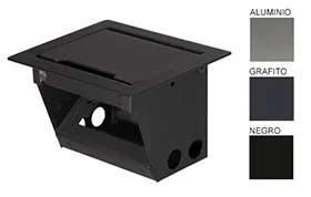 Caja Eléctrica para Mesa de Reunión, Metálica, Simple,1 Tapa