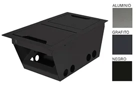 Caja Eléctrica para Mesa de Reunión, Metálica, Simple,Doble Tapa