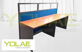 Escritorio, Estación de Trabajo con Panel Separador