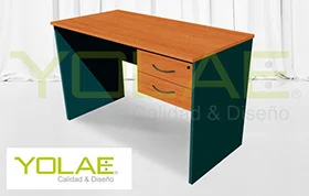 Escritorio 2 Cajones con Cerradura Cajón Superior