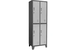 Locker Acero Importado 2 Cuerpos, 4 Casilleros