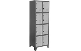 Locker Acero Importado 2 Cuerpos, 8 Casilleros