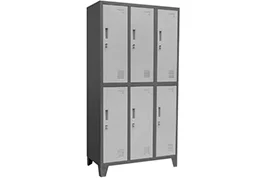 Locker Acero Importado 3 Cuerpos, 6 Casilleros