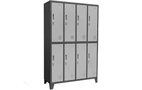 Locker Acero Importado 4 Cuerpos, 8 Casilleros