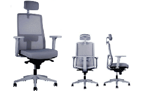 Silla Ejecutiva Modelo Tela Gris