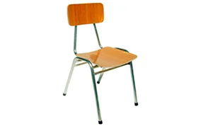 Silla Casino Color Roble Doble Travesaño