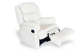 Bergere Recliener White